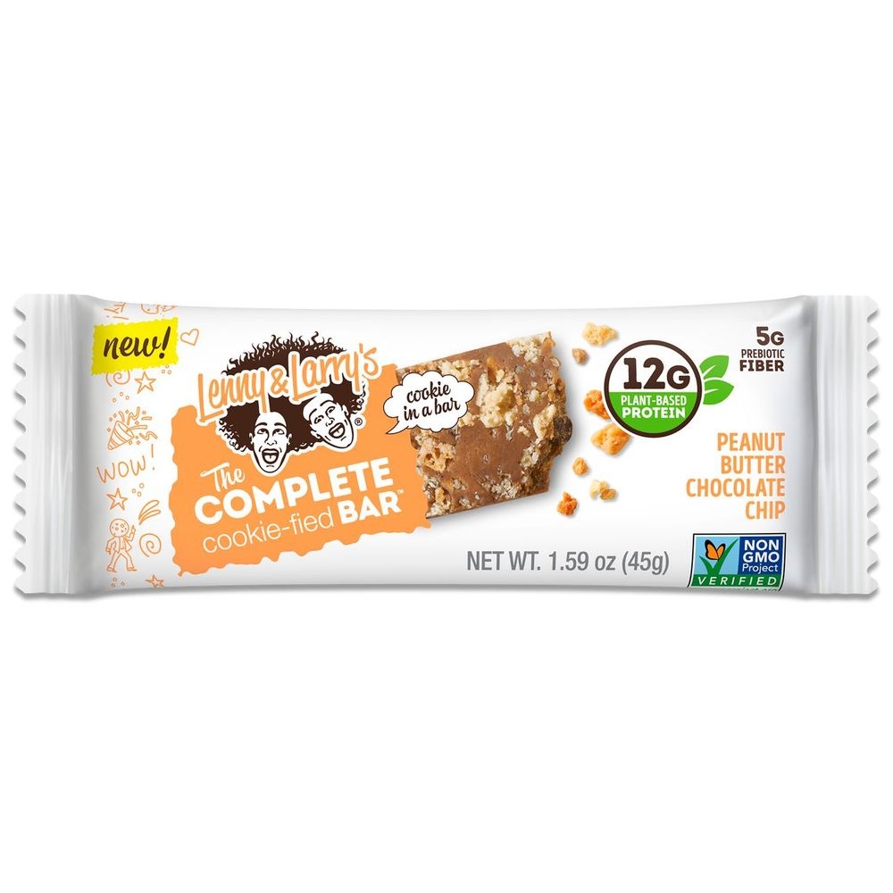 Lenny and Larrys Peanut Butter Chocolate Chip The Complete Cookiefied Bar, 1.59 Ounce - 9 per pack -- 12 packs per case