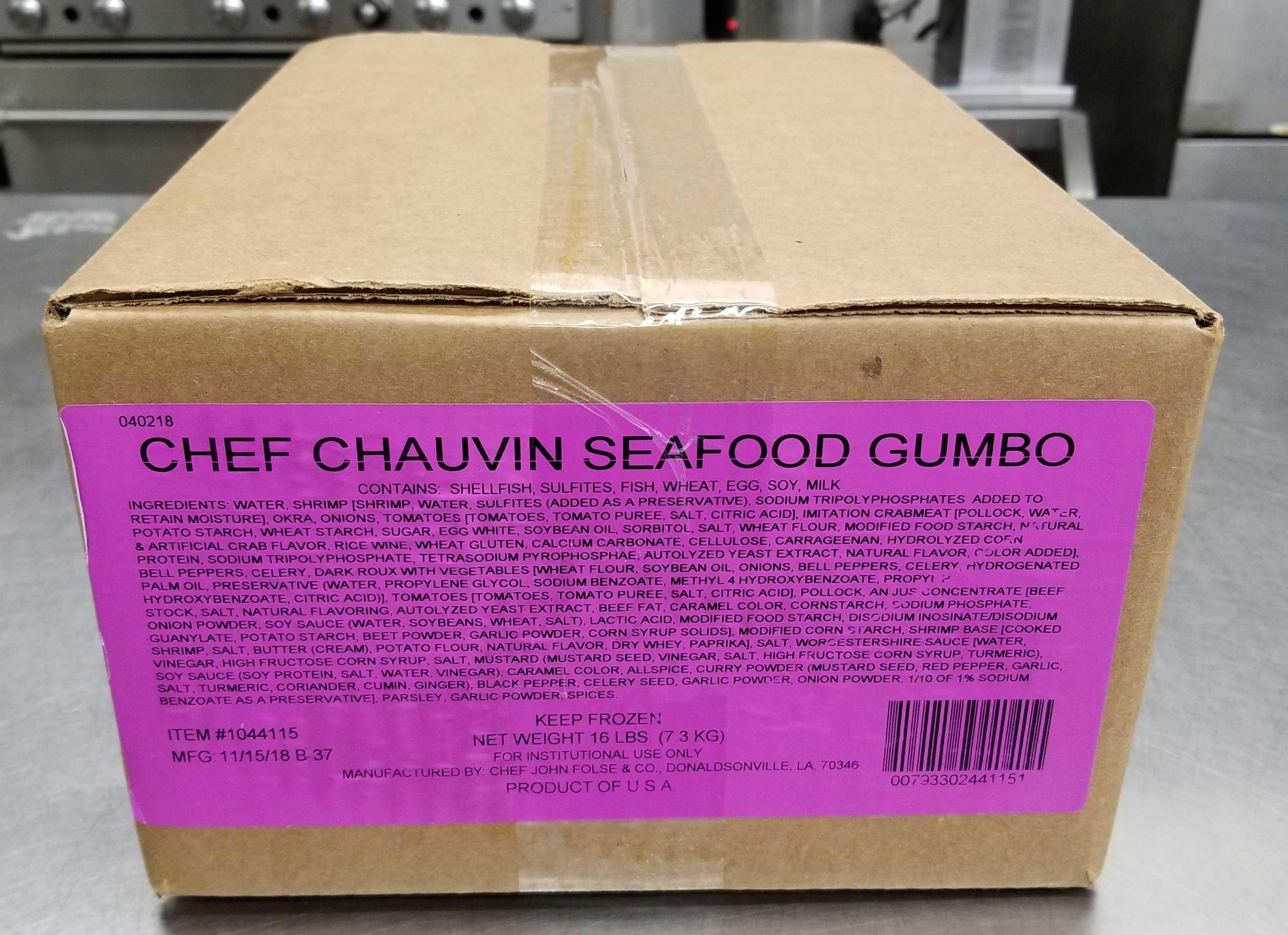 Chef John Folse Ready To Use Gumbo Seafood Soup, 4 Pound -- 4 per case.