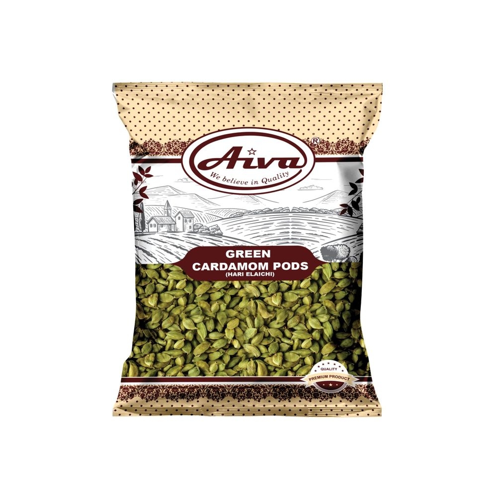 Aiva Green Cardamom Pods, 7 Ounce