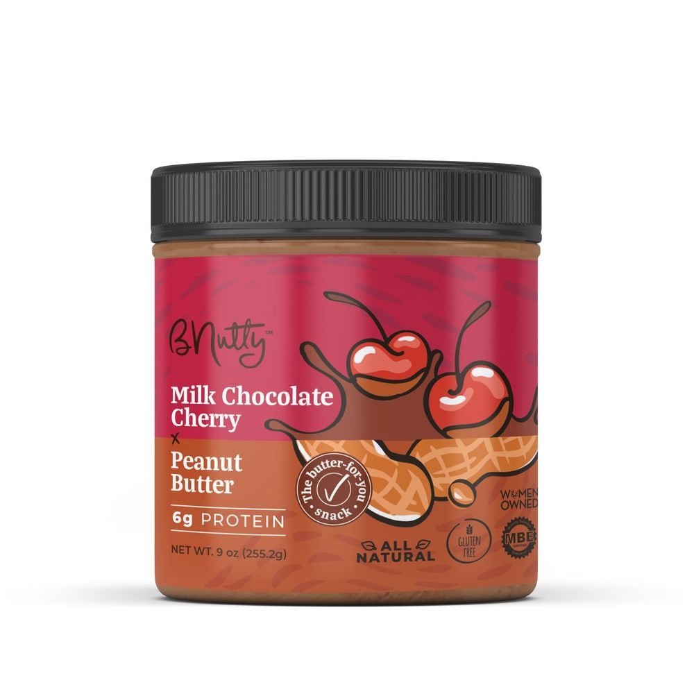Bnutty Milk Chocolate Cherry Peanut Butter, 9 Ounce -- 6 per case