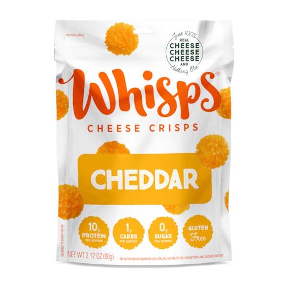 Whisps Cheddar Cheese Crisps, 2.12 Ounce -- 6 per case