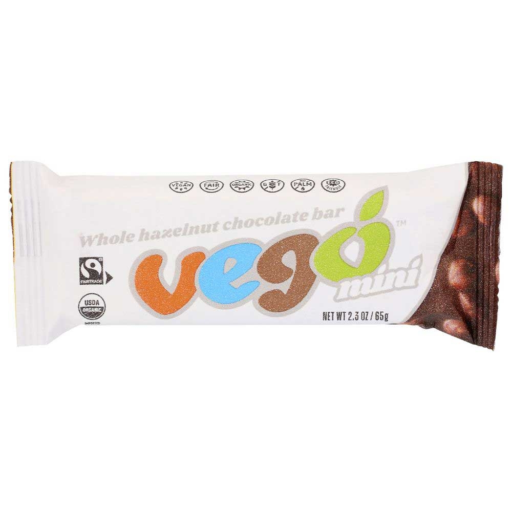 Vego Whole Hazelnut Mini Chocolate Bar, 2.3 Ounce -- 30 per case