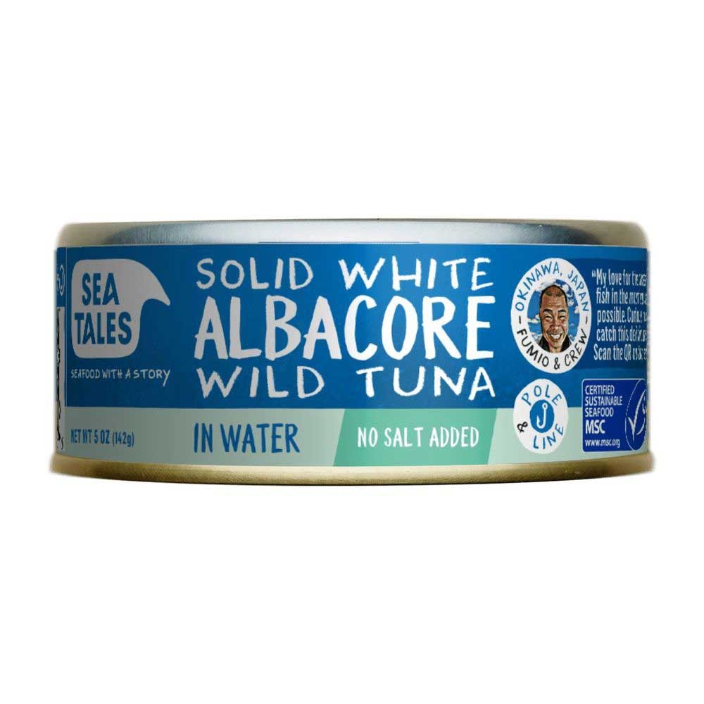 Sea Tales No Salt Added Albacore Tuna in Water, 5 Ounce -- 12 per case