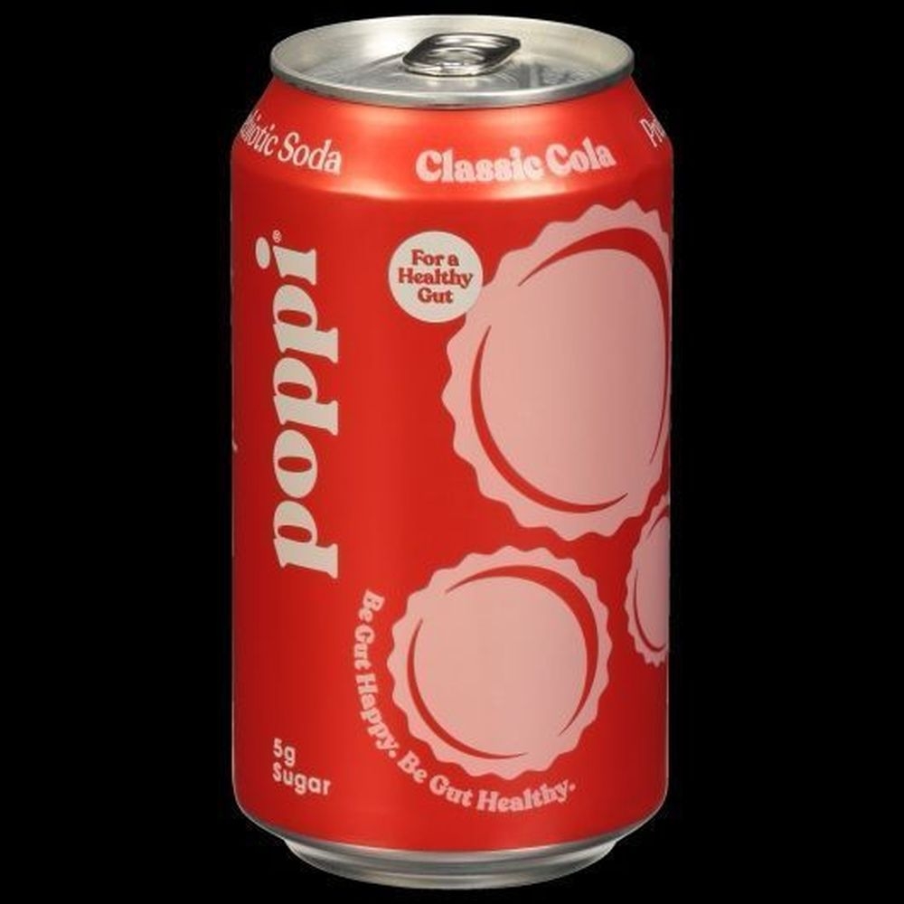 Poppi Classic Cola Prebiotic Soda, 12 Fluid Ounce -- 12 per case