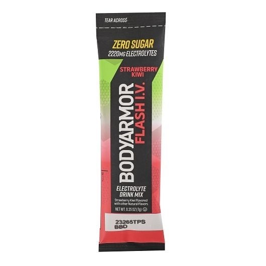 Bodyarmor Flash IV Strawberry Kiwi Electrolyte Drink Mix, 0.25 Ounce Pouch -- 48 per case