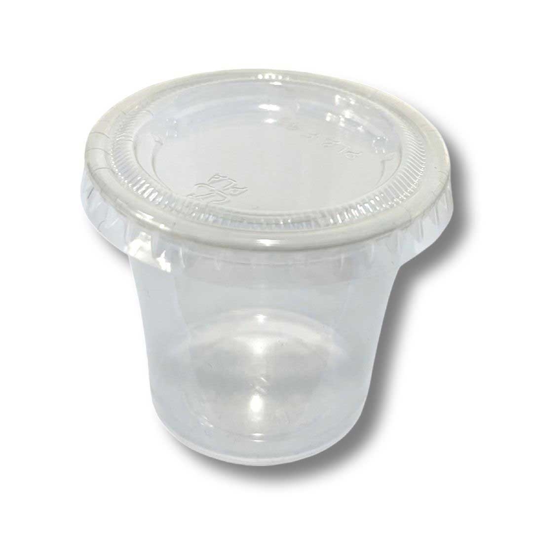 Responsible Products 1 Ounce Compostable Clear Portion Cup Lid Only -- 5000 per case