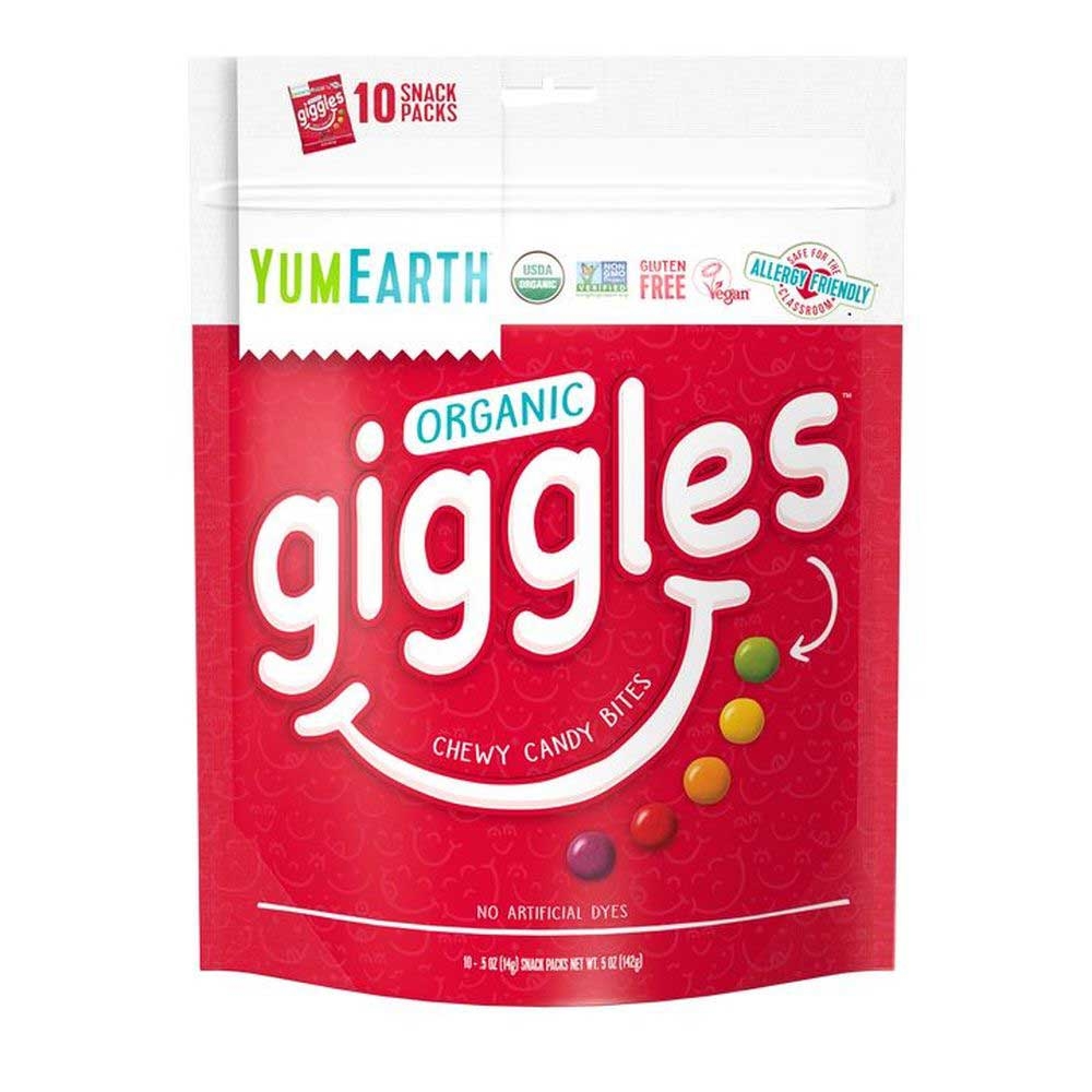 Yum Earth Organic Giggles Candy Bites, 5 Ounce -- 6 per case