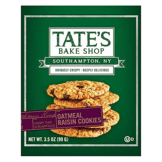 Tates Bake Shop Oatmeal Raisin Cookie, 3.5 Ounce -- 12 per case