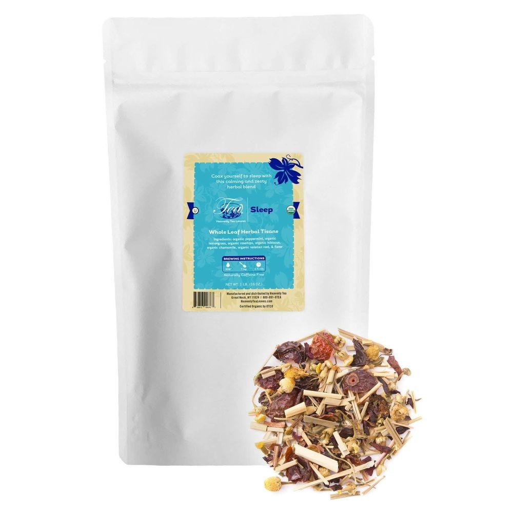 Heavenly Tea Leaves Organic Sleep Loose Leaf Herbal Tea, 16 Ounce