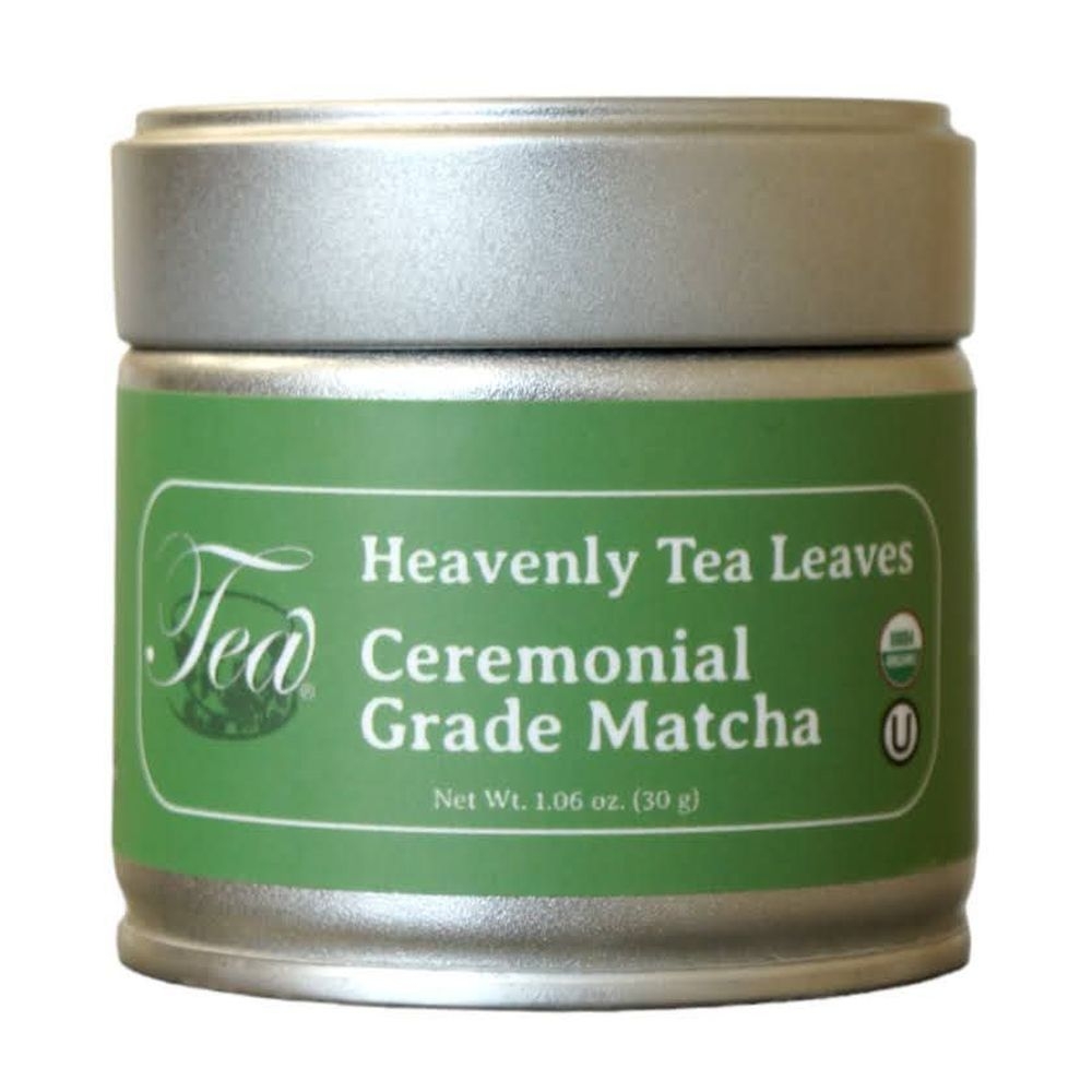 Heavenly Tea Leaves Organic Ceremonial Grade Uji Matcha Green Tea Powder, 30 Gram Tin -- 12 per case