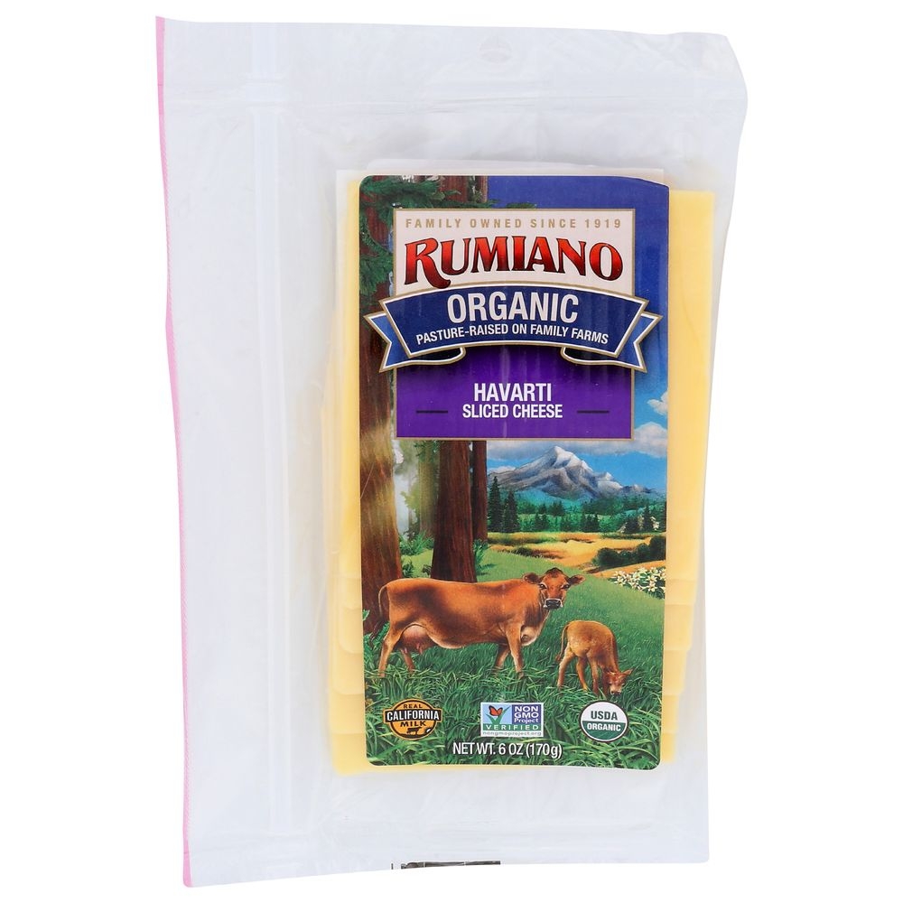 Rumiano Organic Havarti Cheese, 6 Ounce -- 12 per case.