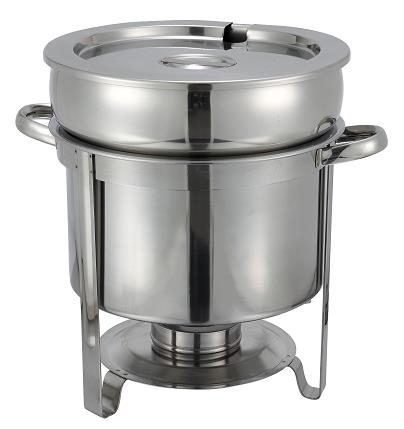 Winco Stainless Steel Soup Warmer, 11 Quart.