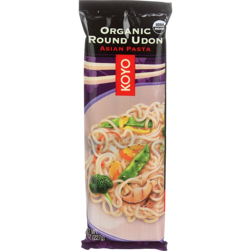 Koyo Foods Organic Round Udon, 8 Ounce -- 12 per case.