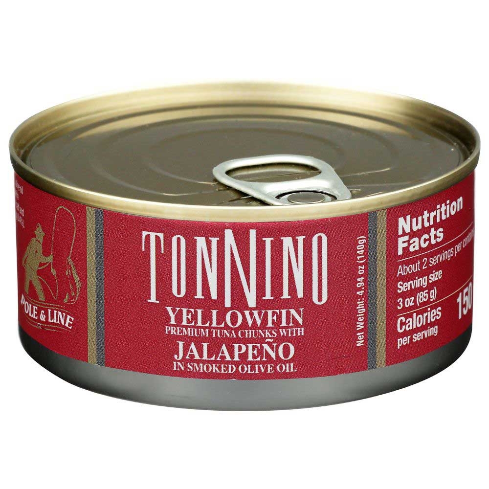 Tonnino Yellowfin Tuna with Jalapeno in Smoked Olive Oil, 4.94 Ounce -- 12 per case