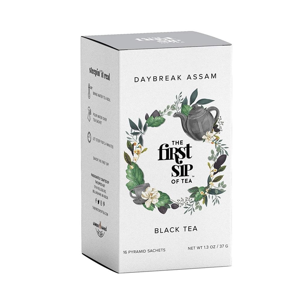The First Sip Of Tea Daybreak Assam Black Tea Bags, 16 count -- 6 per case