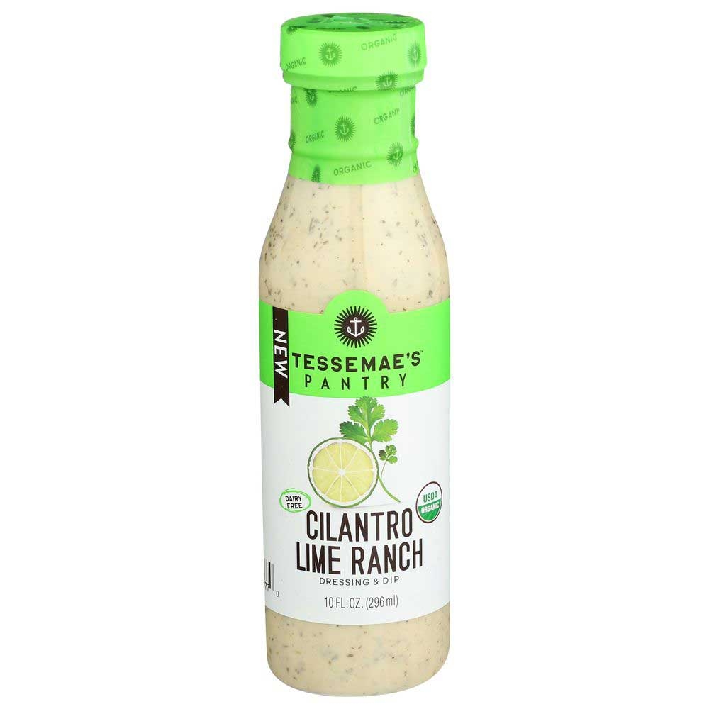 Tessemaes Pantry Organic Cilantro Lime Ranch Dressing, 10 Fluid Ounce -- 6 per case