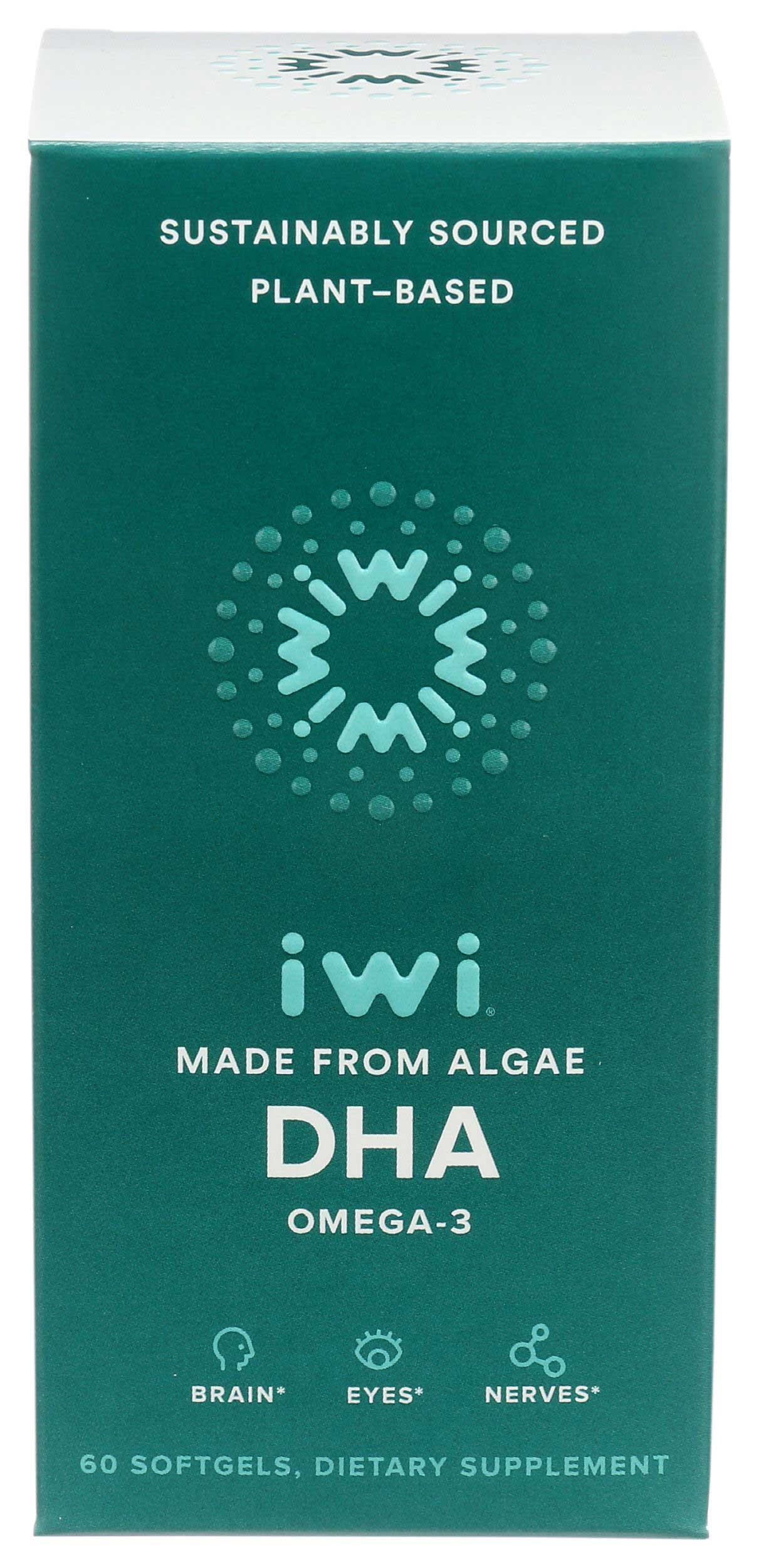 iwi Algae DHA Omega-3 Softgels, 60 count