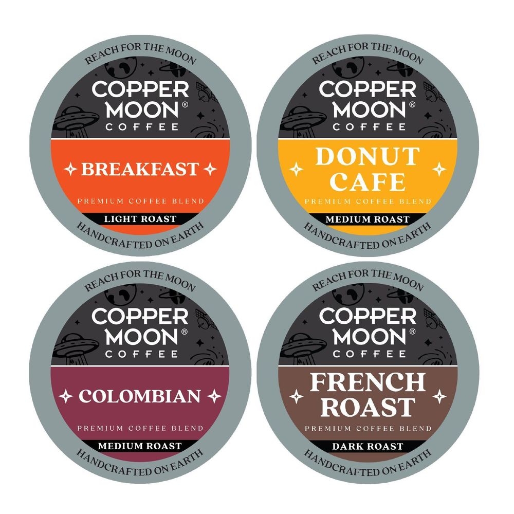 Copper Moon Single Serve Coffee Pods for Keurig K-Cup Brewers - Variety Pack, 80 count