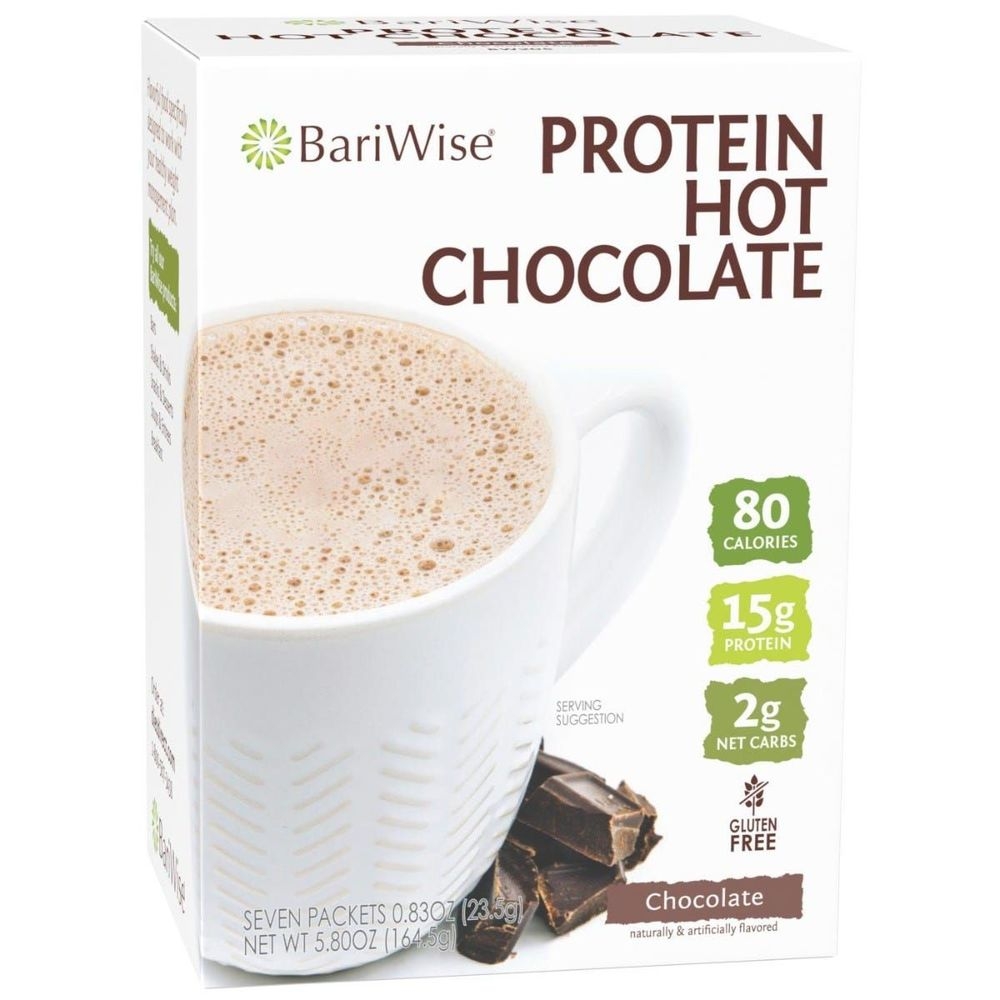 BariWise 23.5 Gram Chocolate Protein Hot Chocolate, 7 count -- 36 per case