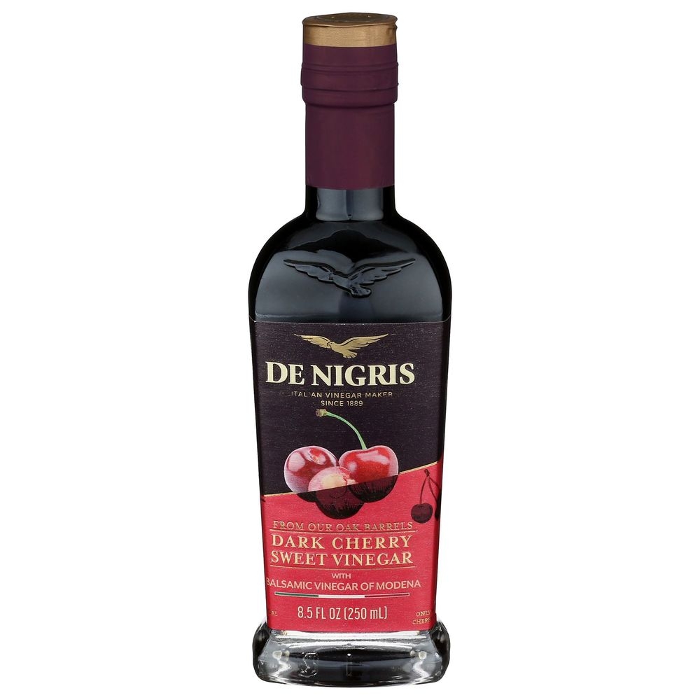De Nigris Dark Cherry Sweet Vinegar with Balsamic Vinegar, 8.5 Fluid Ounce -- 6 per case