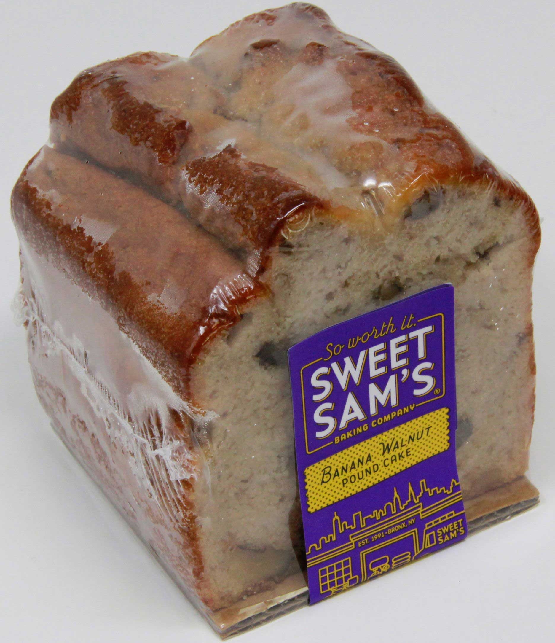 Sweet Sams Banana Walnut Pound Cake -- 4 per case