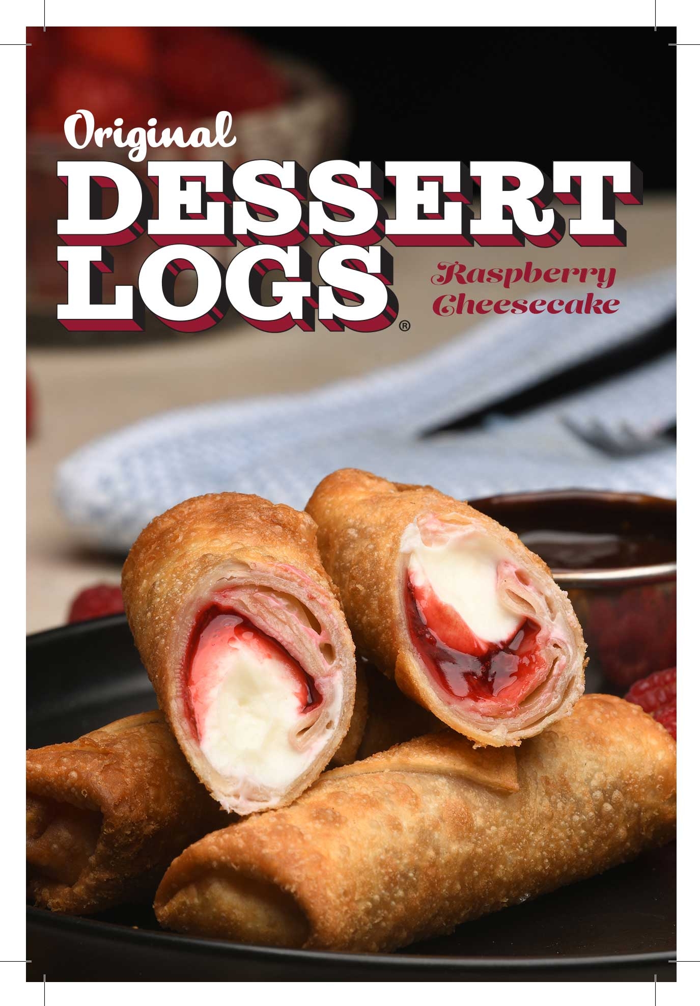Original Dessert Logs Raspberry Cheesecake -- 72 per case