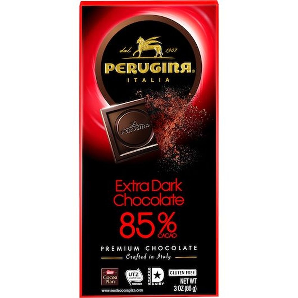 Perugina 85 Percent Cacao Extra Dark Chocolate Bar, 3 Ounce -- 12 per case