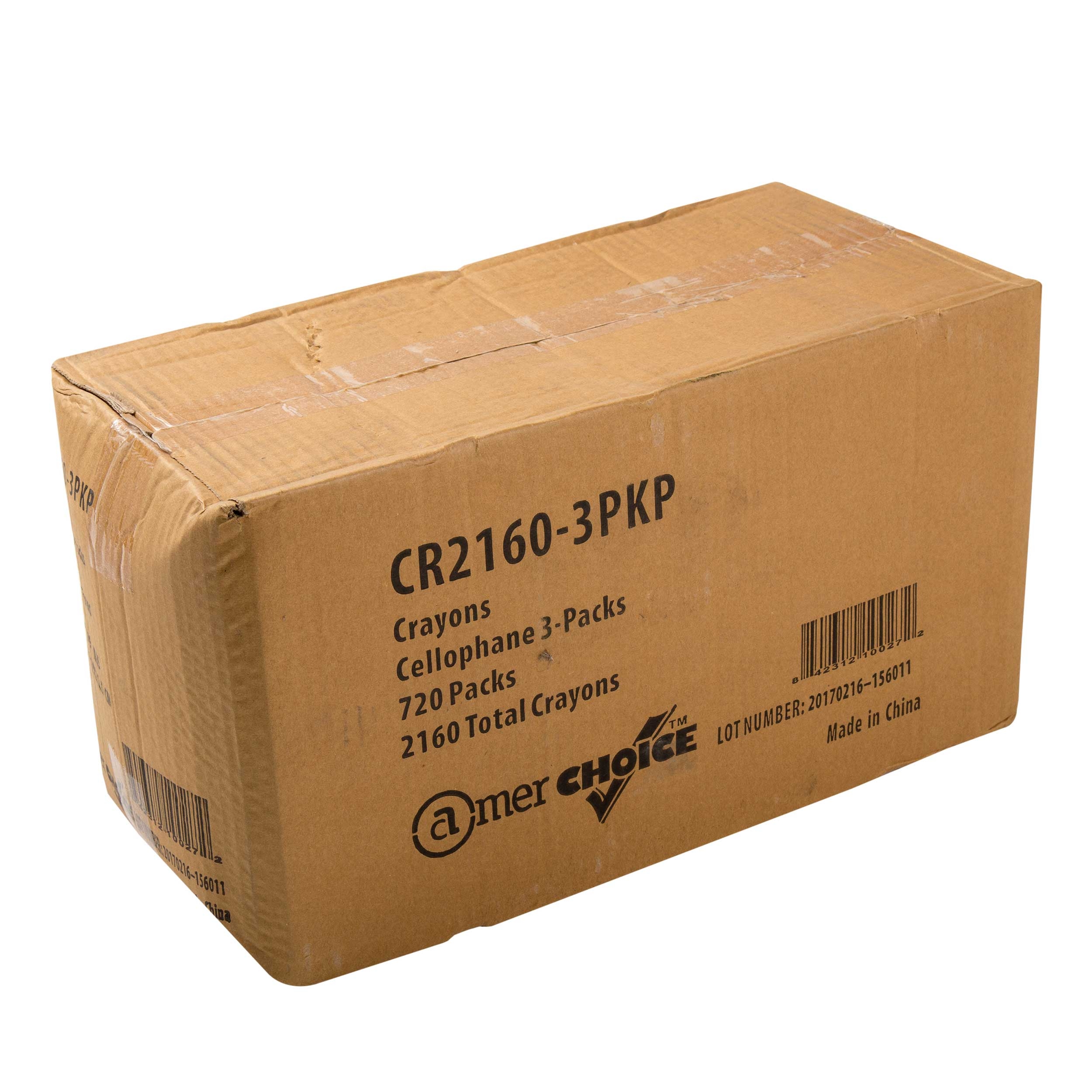 Amerchoice Cellophane Premium Round Crayon -- 2160 per case.