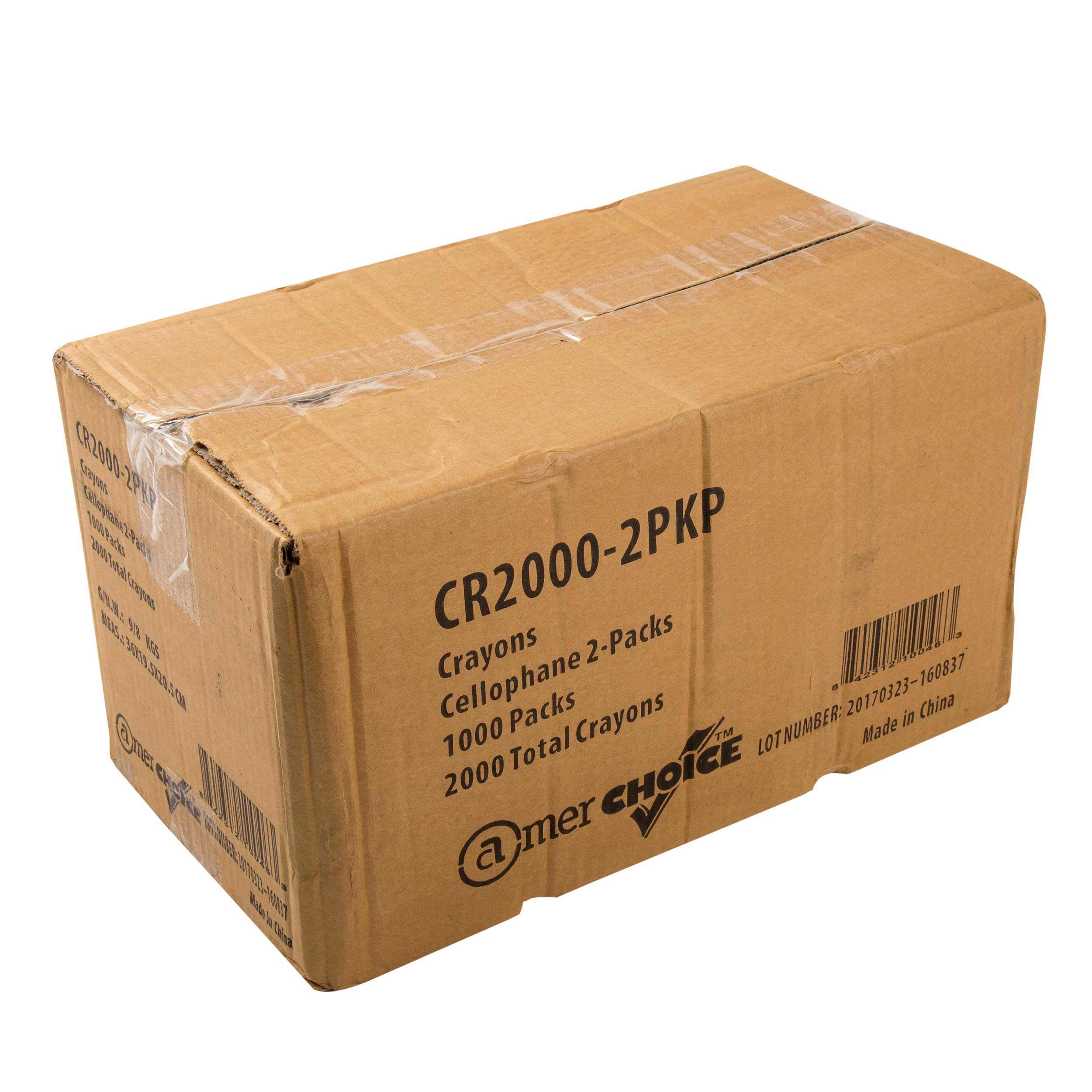 Amerchoice Cellophane Premium Round Crayon -- 2000 per case.