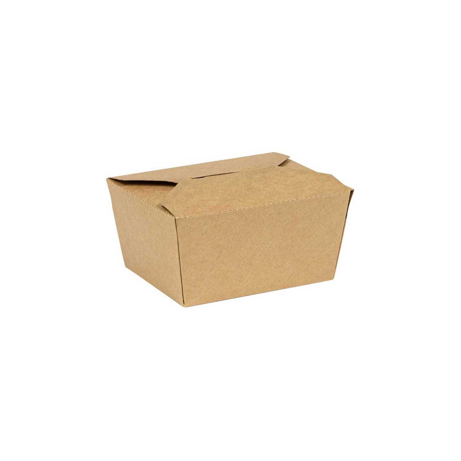 Inno-Pak Number 1 Innobox Edge Brown Kraft Poly Coated Inside Paper Box, 22 Fluid Ounce Capacity -- 180 per case