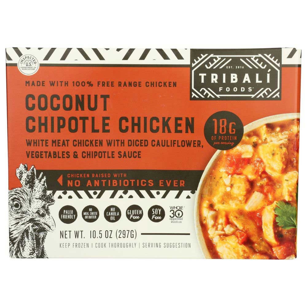 Tribali Foods Coconut Chipotle Chicken Meal, 10.5 Ounce -- 8 per case