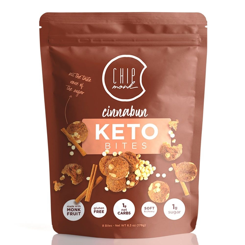 ChipMonk Baking CinnaBun Keto Cookie Bites, 6 Ounce -- 20 per case