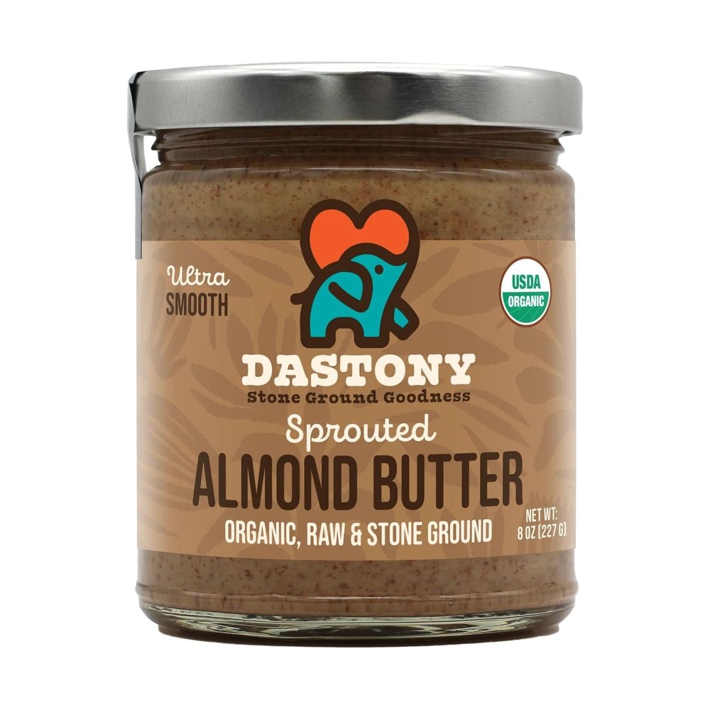 Dastony Organic Sprouted Almond Butter, 8 Ounce -- 12 per case