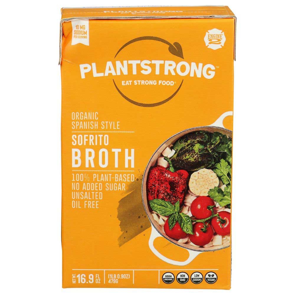 Plantstrong Organic Spanish Style Sofrito Broth, 16.9 Fluid Ounce -- 6 per case
