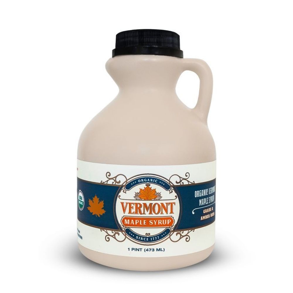 Vermont Maple Syrup Organic Amber Maple Syrup, 16 Ounce -- 12 per case