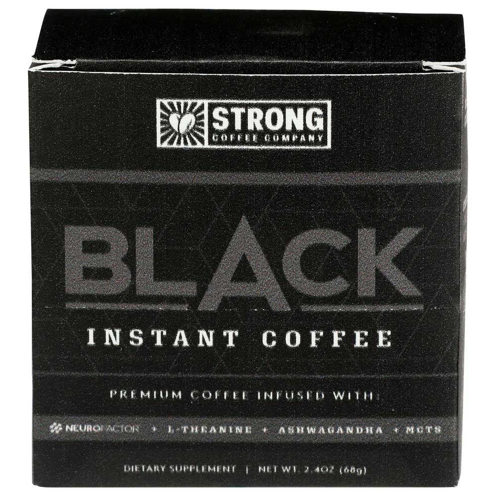 Strong Coffee Ashwagandha Black Instant Coffee, 3.08 Ounce -- 10 per case