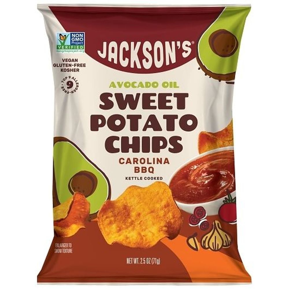 Jacksons Carolina Bbq Sweet Potato Chips in Avocado Oil, 2.5 Ounce -- 8 per case
