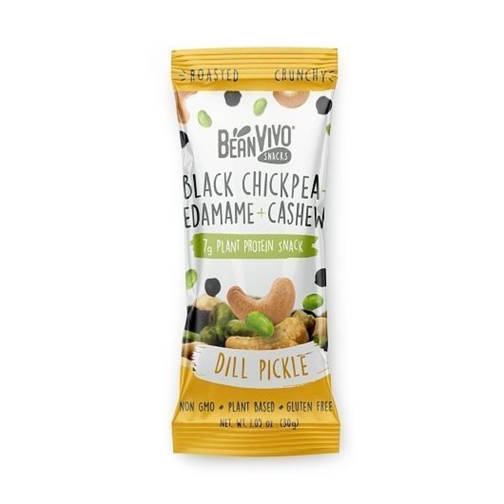 Beanvivo Dill Pickle Black Chickpea Snack Mix, 1.05 Ounce -- 160 per case