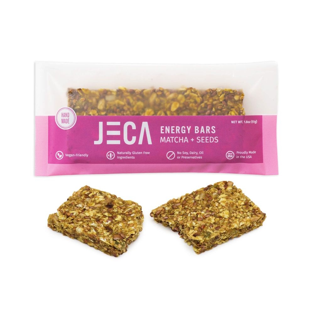 Jeca Matcha Plus Seeds Energy Bar, 1.8 Ounce -- 12 per case