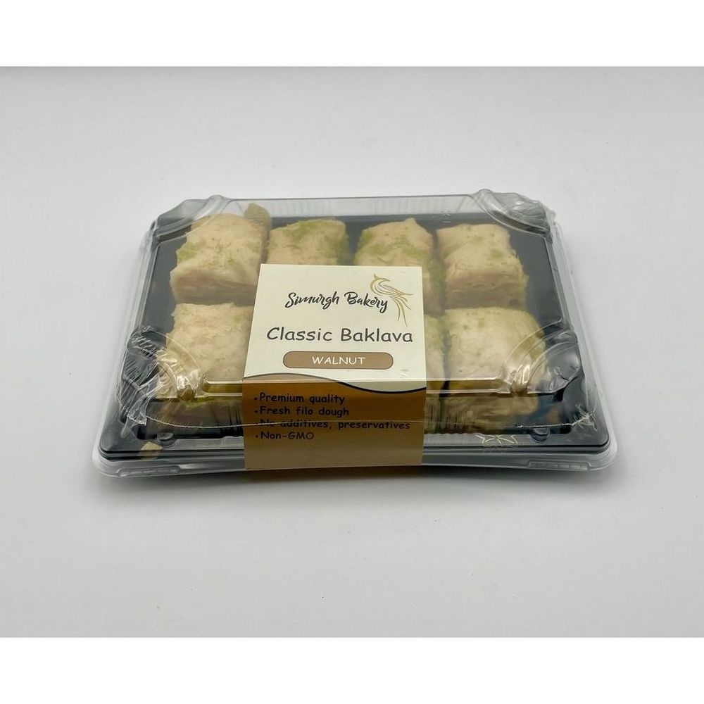 Simurgh Bakery Classic Walnut Baklava, 8 count -- 24 per case