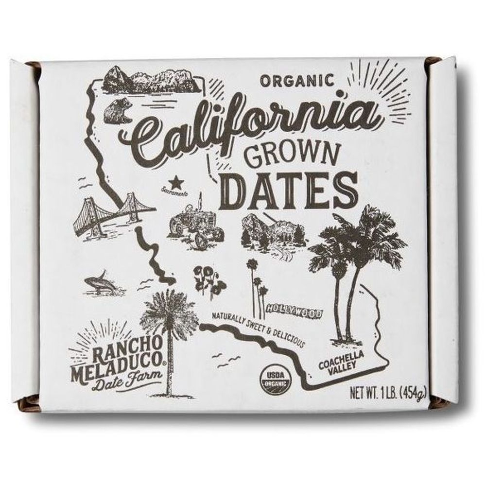 Rancho Meladuco Organic Mixed Size Medjool Dates, 1 Pound -- 12 per case