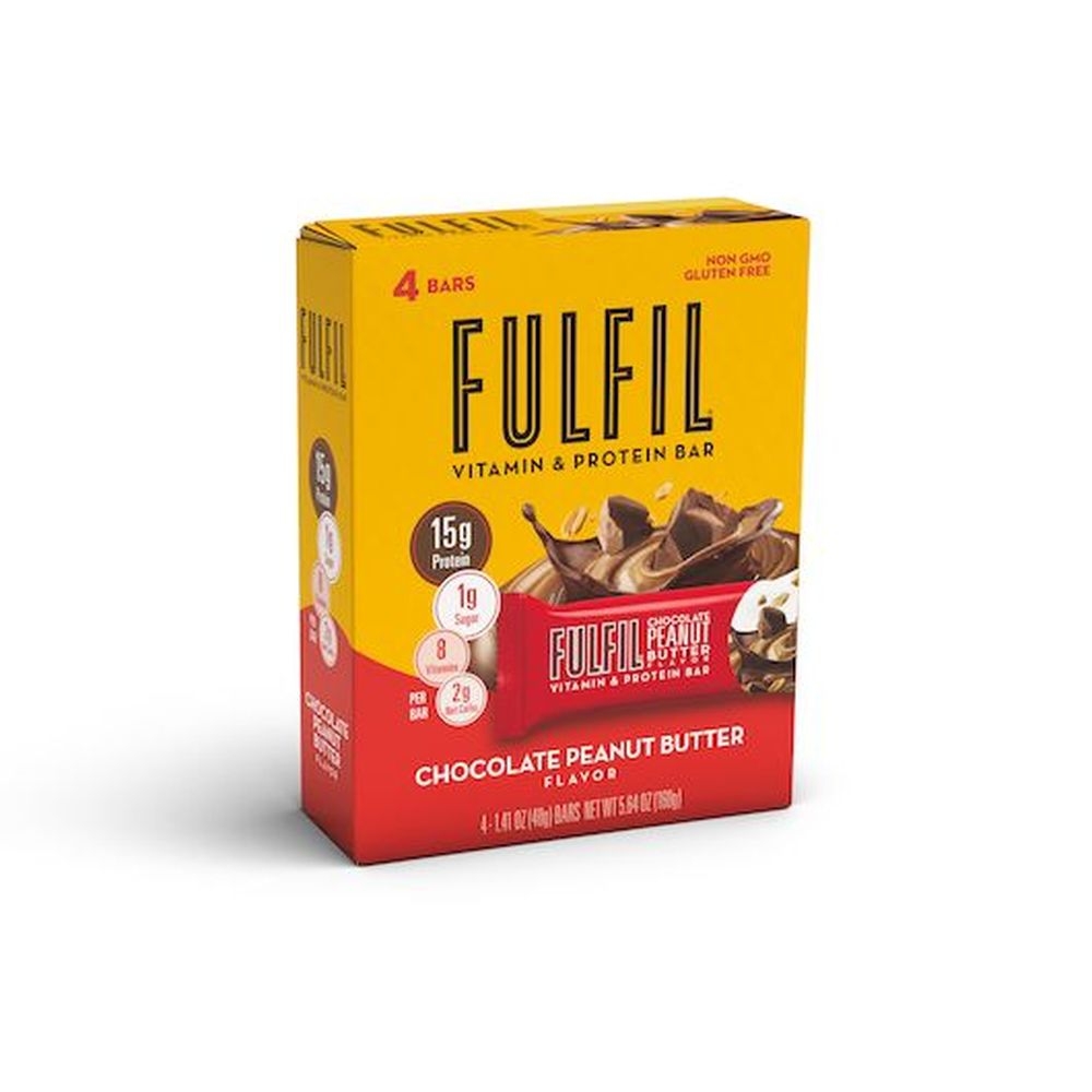 Fulfil Chocolate Peanut Butter Vitamin and Protein Bar, 5.64 Ounce -- 6 per case