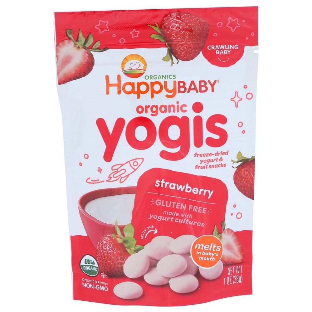 Happy Baby Organic Strawberry Yogurt Happy Melt, 1 Ounce -- 8 per case.