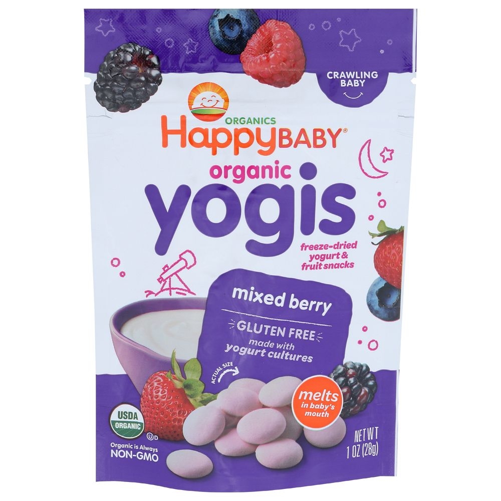 Happy Baby Organic Mixed Berry Yogurt Happy Melt, 1 Ounce -- 8 per case.