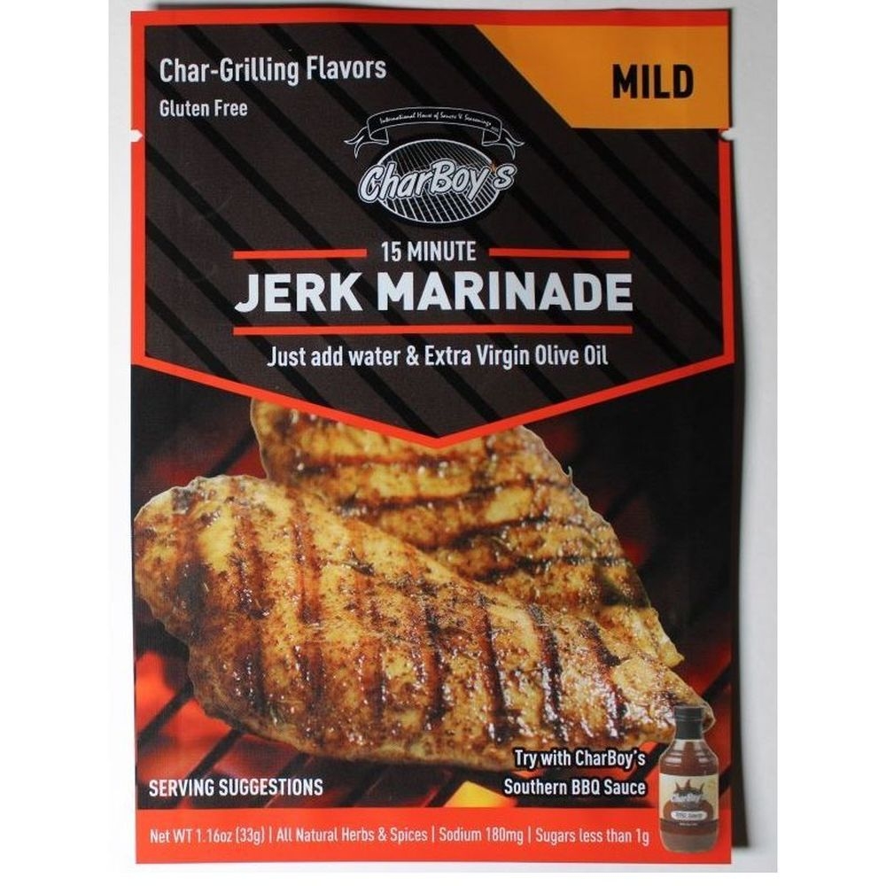 Charboys 15-Minute Mild Jerk Marinade and Rub, 1.16 Ounce -- 15 per case