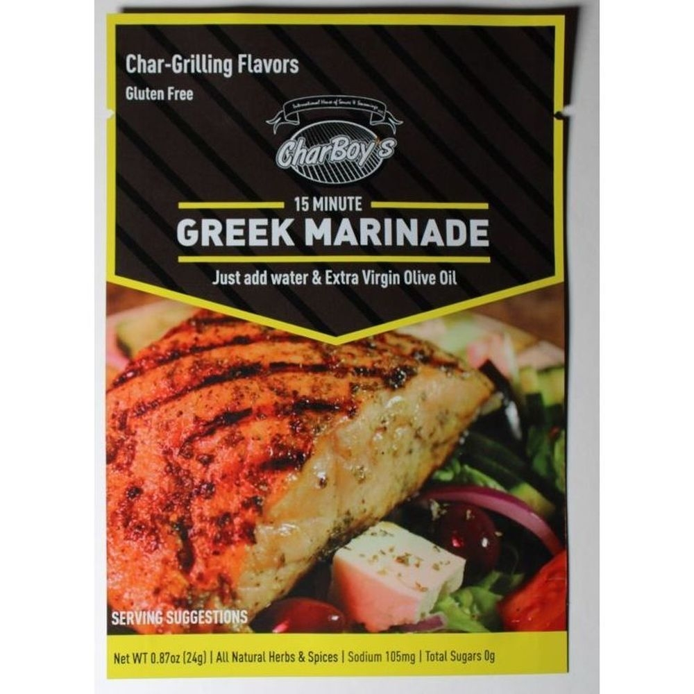 Charboys 15-Minute Greek Marinade and Rub, 0.87 Ounce -- 15 per case