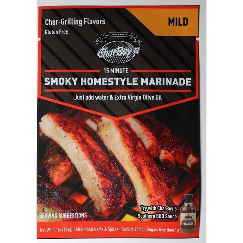 Charboys 15-Minute Mild Smoky Homestyle Marinade, 1.16 Ounce -- 15 per case