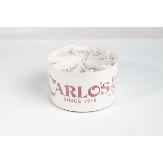 Carlos 8 inch Black and White Cake Slice, 2 count -- 12 per case