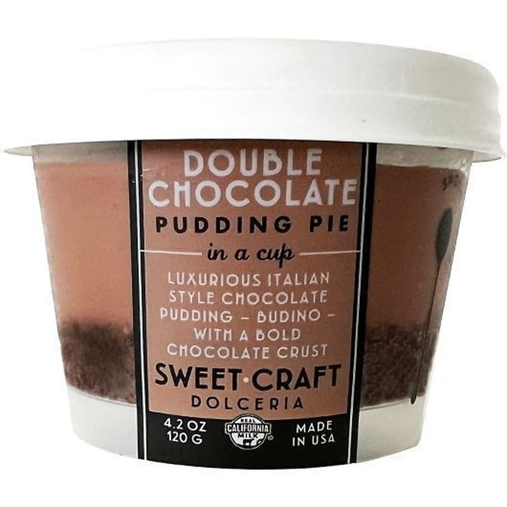 Sweet Craft Dolceria Double Chocolate Pudding Pie, 4.2 Ounce -- 12 per case