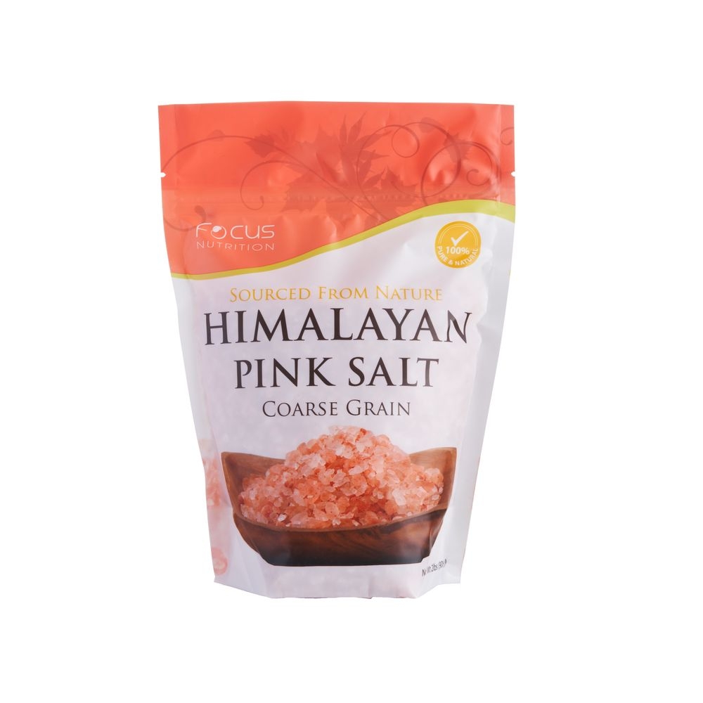 Focus Nutrition Coarse Grain Himalayan Pink Salt, 2 Pound Zip Lock Bag